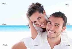 Young couple loving vacation
